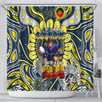 NAIDOC Week 2024 Cowboys Shower Curtain Mascot Rugby