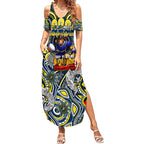 Custom NAIDOC Week 2024 Cowboys Summer Maxi Dress Mascot Rugby