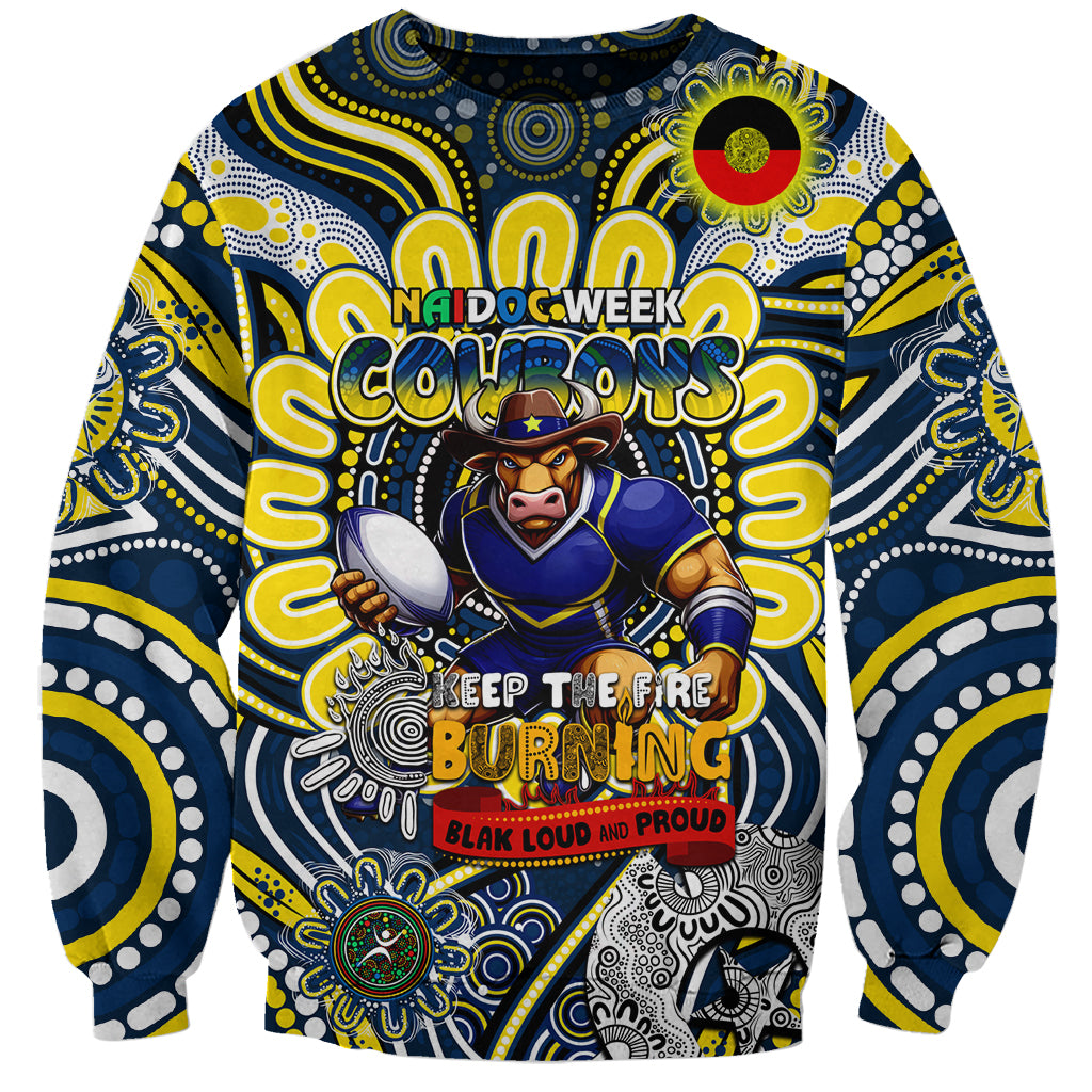 Custom NAIDOC Week 2024 Cowboys Sweatshirt Mascot Rugby