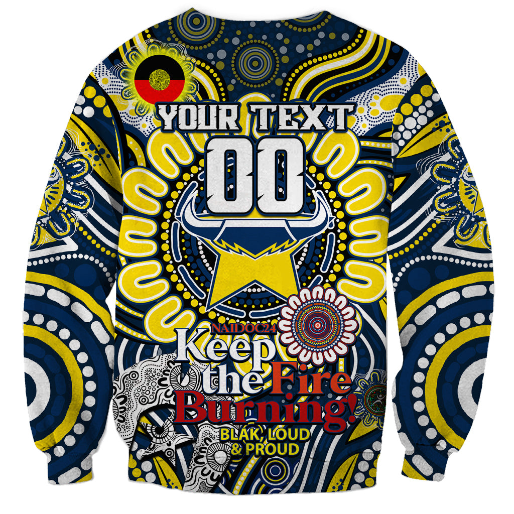 Custom NAIDOC Week 2024 Cowboys Sweatshirt Mascot Rugby