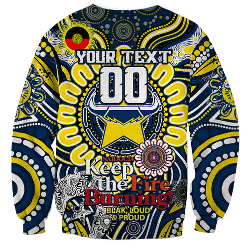 Custom NAIDOC Week 2024 Cowboys Sweatshirt Mascot Rugby