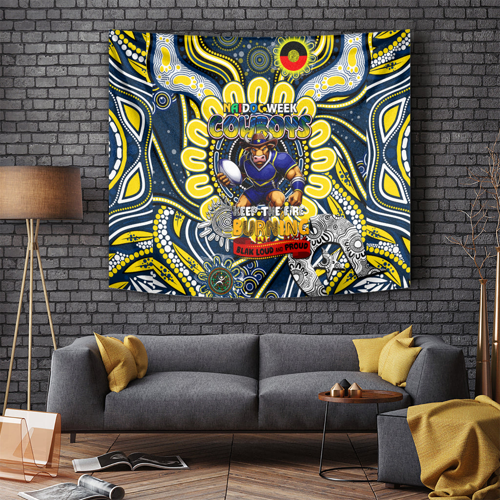 NAIDOC Week 2024 Cowboys Tapestry Mascot Rugby