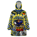 Custom NAIDOC Week 2024 Cowboys Wearable Blanket Hoodie Mascot Rugby
