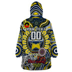 Custom NAIDOC Week 2024 Cowboys Wearable Blanket Hoodie Mascot Rugby