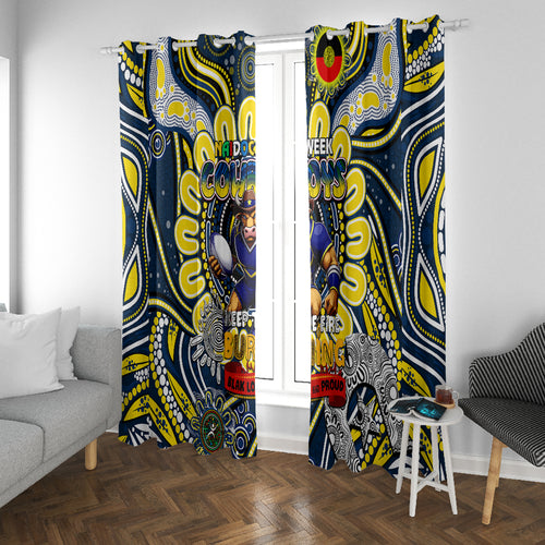 NAIDOC Week 2024 Cowboys Window Curtain Mascot Rugby