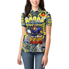 Custom NAIDOC Week 2024 Cowboys Women Polo Shirt Mascot Rugby