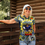 Custom NAIDOC Week 2024 Cowboys Women Polo Shirt Mascot Rugby