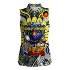 Custom NAIDOC Week 2024 Cowboys Women Sleeveless Polo Shirt Mascot Rugby