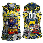 Custom NAIDOC Week 2024 Cowboys Women Sleeveless Polo Shirt Mascot Rugby