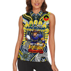 Custom NAIDOC Week 2024 Cowboys Women Sleeveless Polo Shirt Mascot Rugby