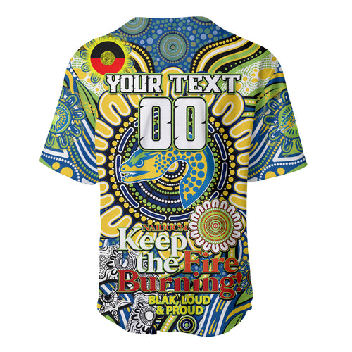 Custom NAIDOC Week 2024 Eels Baseball Jersey Mascot Rugby