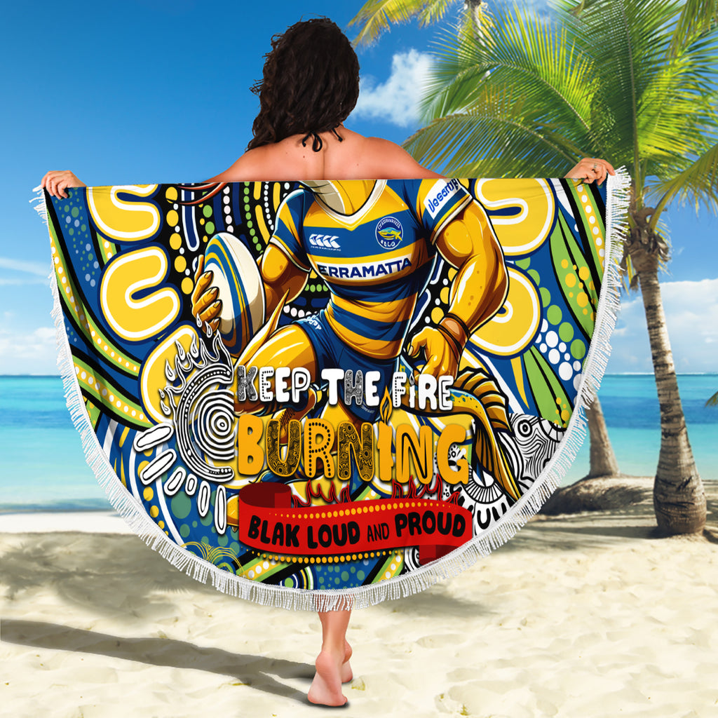 NAIDOC Week 2024 Eels Beach Blanket Mascot Rugby