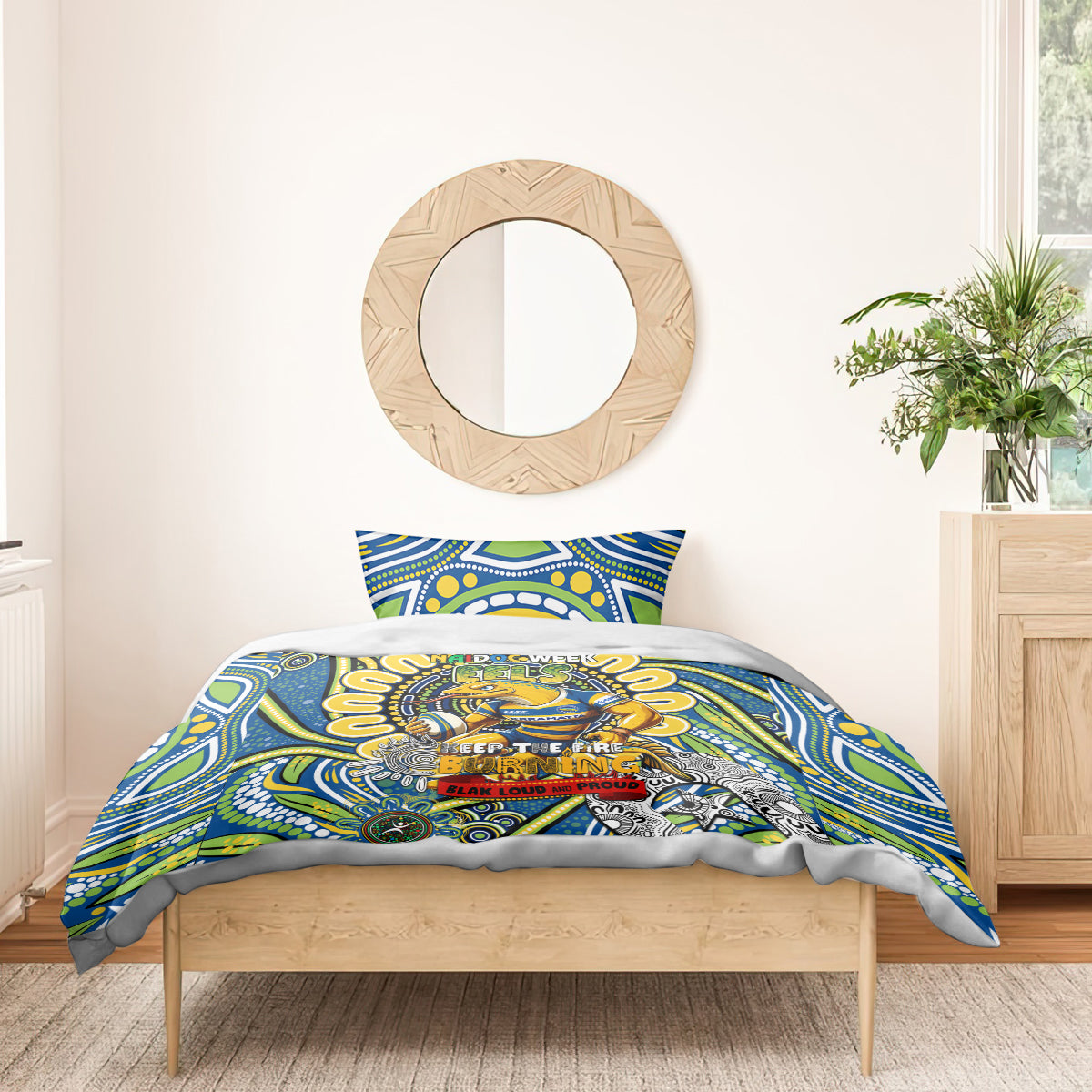 NAIDOC Week 2024 Eels Bedding Set Mascot Rugby