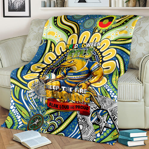 NAIDOC Week 2024 Eels Blanket Mascot Rugby