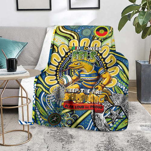NAIDOC Week 2024 Eels Blanket Mascot Rugby
