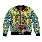 Custom NAIDOC Week 2024 Eels Bomber Jacket Mascot Rugby