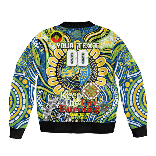 Custom NAIDOC Week 2024 Eels Bomber Jacket Mascot Rugby