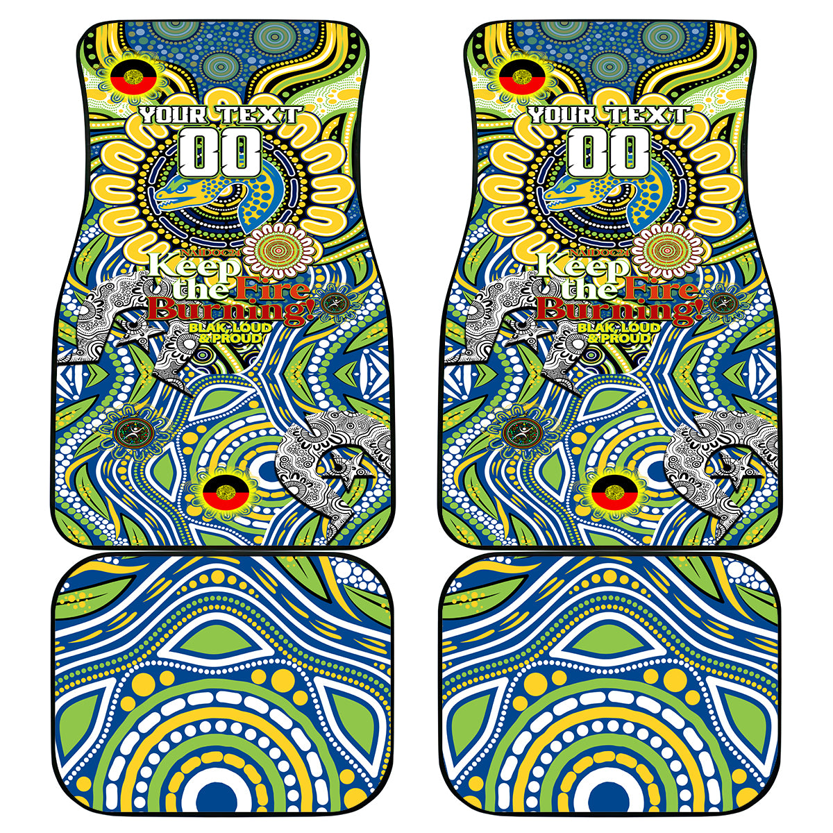 NAIDOC Week 2024 Eels Car Mats Mascot Rugby