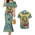 Custom NAIDOC Week 2024 Eels Couples Matching Mermaid Dress and Hawaiian Shirt Mascot Rugby