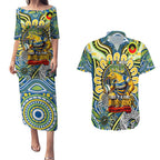 Custom NAIDOC Week 2024 Eels Couples Matching Puletasi and Hawaiian Shirt Mascot Rugby