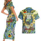Custom NAIDOC Week 2024 Eels Couples Matching Short Sleeve Bodycon Dress and Hawaiian Shirt Mascot Rugby