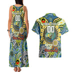 Custom NAIDOC Week 2024 Eels Couples Matching Tank Maxi Dress and Hawaiian Shirt Mascot Rugby