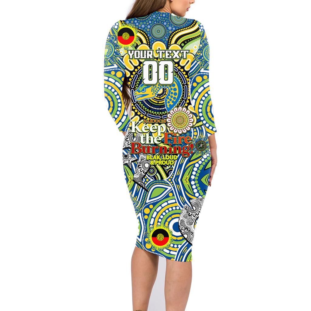 Custom NAIDOC Week 2024 Eels Family Matching Long Sleeve Bodycon Dress and Hawaiian Shirt Mascot Rugby
