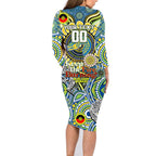 Custom NAIDOC Week 2024 Eels Family Matching Long Sleeve Bodycon Dress and Hawaiian Shirt Mascot Rugby