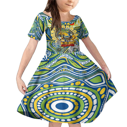 Custom NAIDOC Week 2024 Eels Family Matching Mermaid Dress and Hawaiian Shirt Mascot Rugby