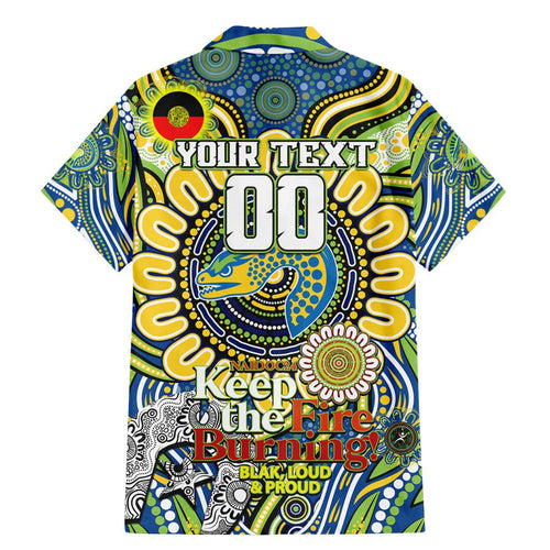 Custom NAIDOC Week 2024 Eels Family Matching Mermaid Dress and Hawaiian Shirt Mascot Rugby