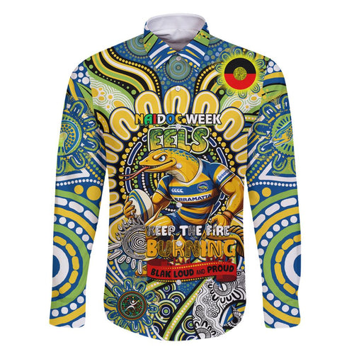 Custom NAIDOC Week 2024 Eels Family Matching Mermaid Dress and Hawaiian Shirt Mascot Rugby