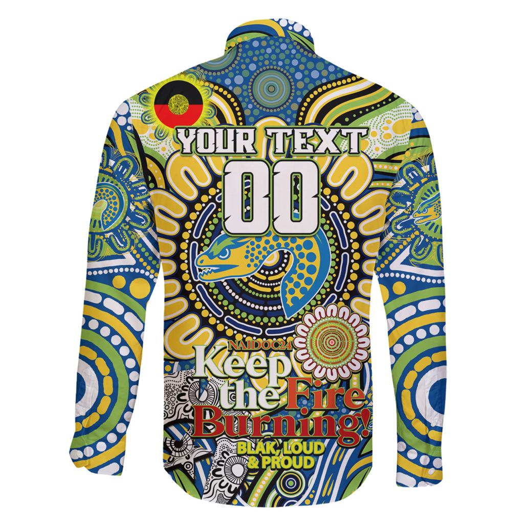 Custom NAIDOC Week 2024 Eels Family Matching Puletasi and Hawaiian Shirt Mascot Rugby