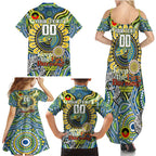 Custom NAIDOC Week 2024 Eels Family Matching Summer Maxi Dress and Hawaiian Shirt Mascot Rugby