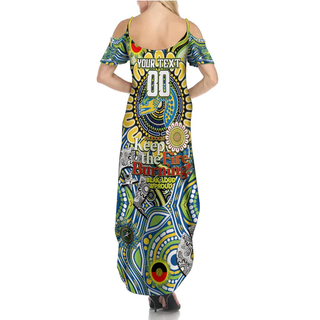 Custom NAIDOC Week 2024 Eels Family Matching Summer Maxi Dress and Hawaiian Shirt Mascot Rugby