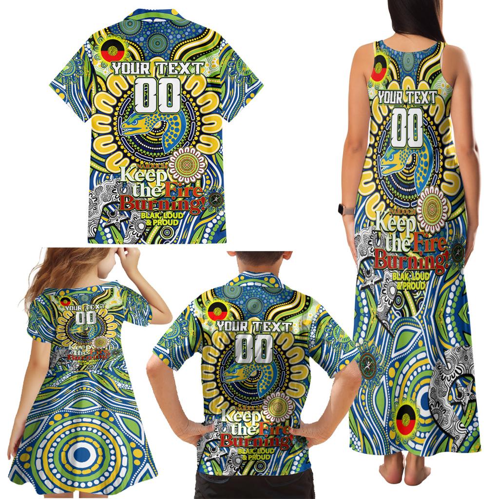Custom NAIDOC Week 2024 Eels Family Matching Tank Maxi Dress and Hawaiian Shirt Mascot Rugby