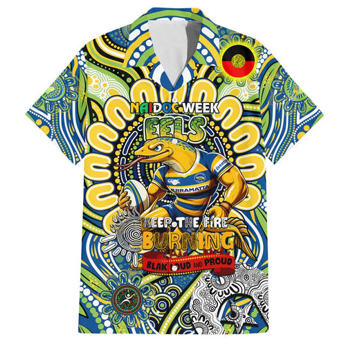 Custom NAIDOC Week 2024 Eels Family Matching Tank Maxi Dress and Hawaiian Shirt Mascot Rugby