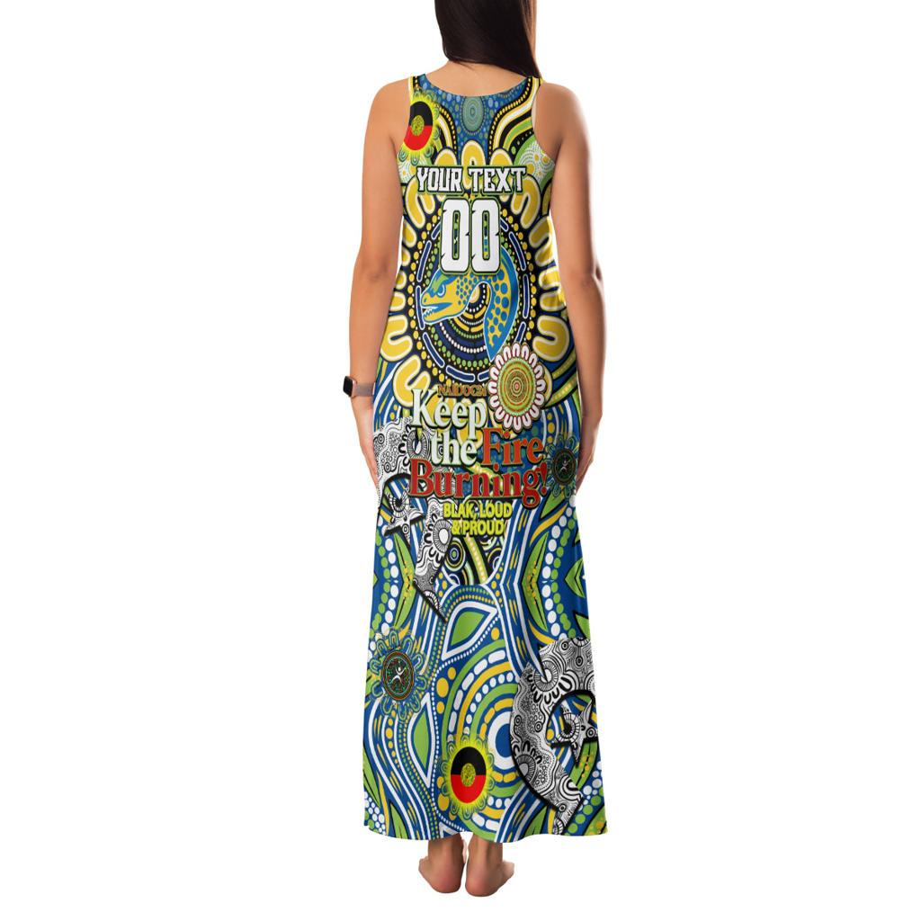 Custom NAIDOC Week 2024 Eels Family Matching Tank Maxi Dress and Hawaiian Shirt Mascot Rugby