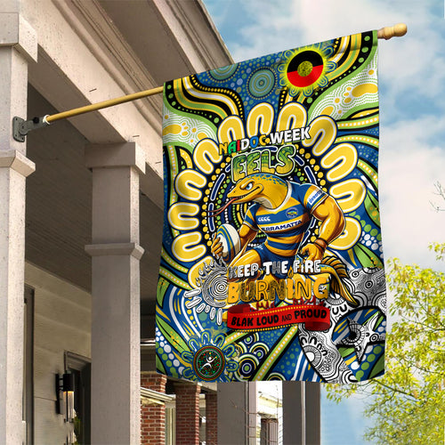 NAIDOC Week 2024 Eels Garden Flag Mascot Rugby