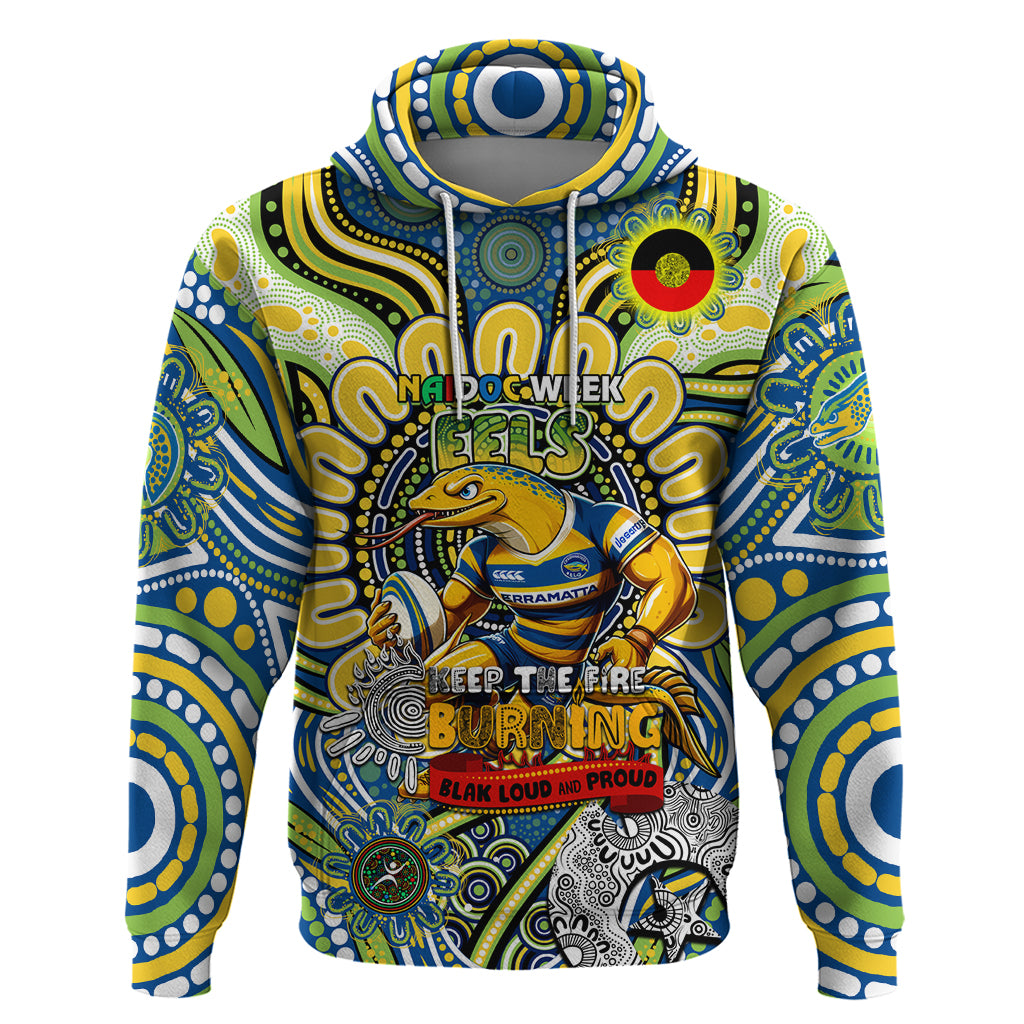Custom NAIDOC Week 2024 Eels Hoodie Mascot Rugby