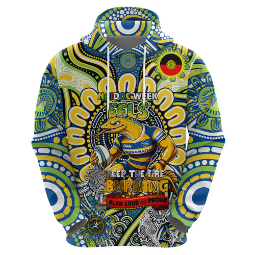 Custom NAIDOC Week 2024 Eels Hoodie Mascot Rugby