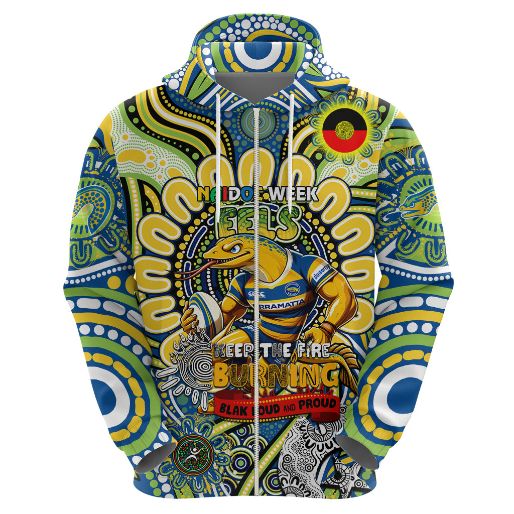Custom NAIDOC Week 2024 Eels Hoodie Mascot Rugby