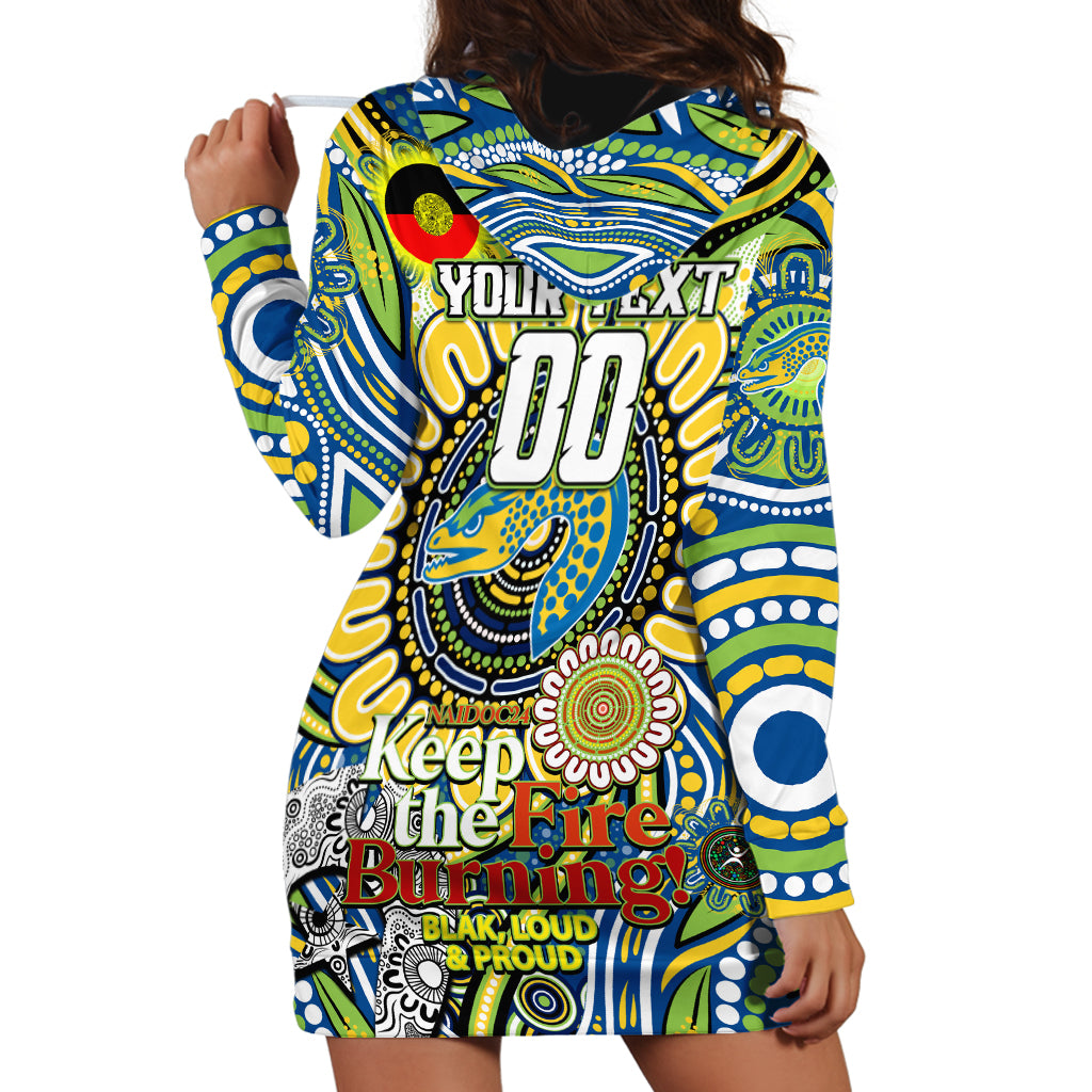 Custom NAIDOC Week 2024 Eels Hoodie Dress Mascot Rugby