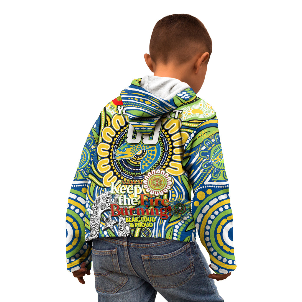 Custom NAIDOC Week 2024 Eels Kid Hoodie Mascot Rugby
