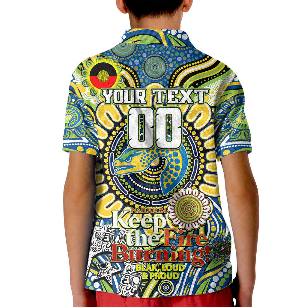 Custom NAIDOC Week 2024 Eels Kid Polo Shirt Mascot Rugby
