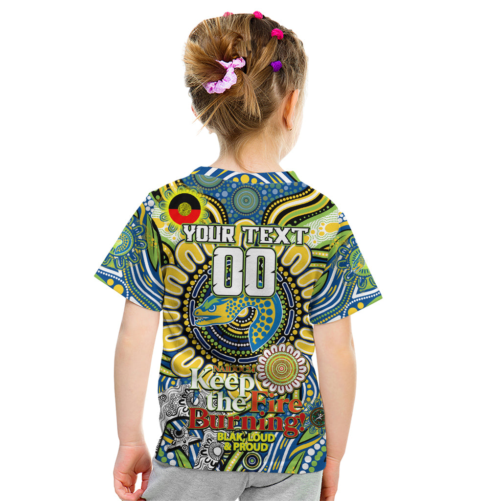 Custom NAIDOC Week 2024 Eels Kid T Shirt Mascot Rugby