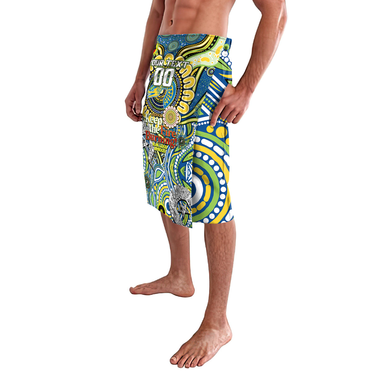 Custom NAIDOC Week 2024 Eels Lavalava Mascot Rugby