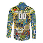 Custom NAIDOC Week 2024 Eels Long Sleeve Button Shirt Mascot Rugby