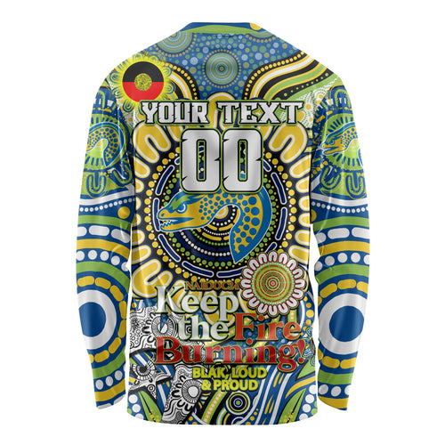Custom NAIDOC Week 2024 Eels Long Sleeve Shirt Mascot Rugby
