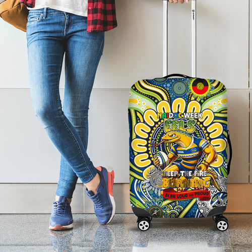 NAIDOC Week 2024 Eels Luggage Cover Mascot Rugby