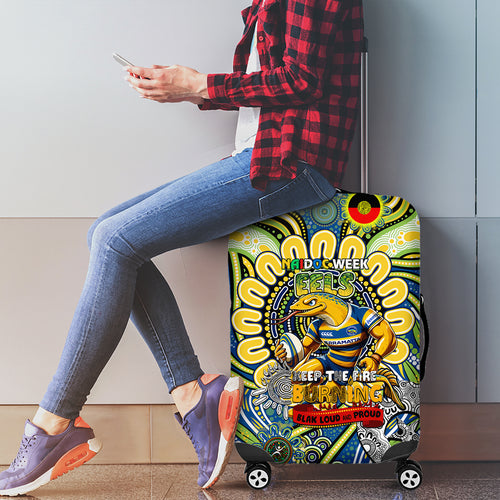 NAIDOC Week 2024 Eels Luggage Cover Mascot Rugby